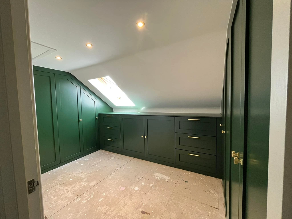 Completed interior room decoration